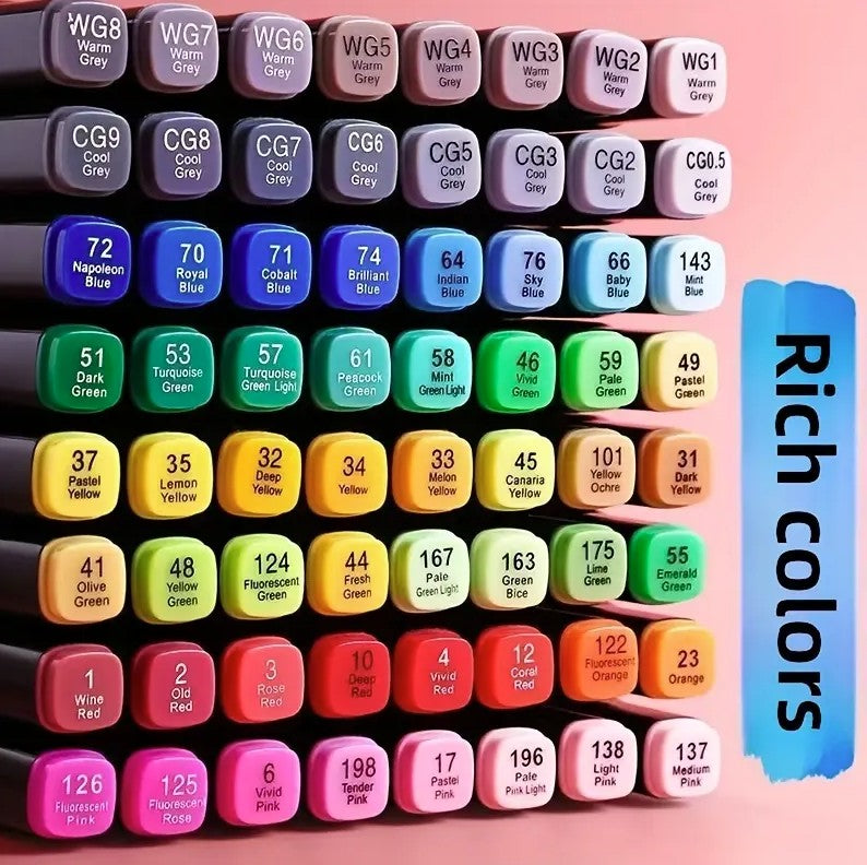 Set 80 markere , Zola®, 2 capete subtire si gros, cu geanta de depozitare, multicolore Set 80 markere , Zola®, 2 capete subtire si gros, cu geanta de depozitare, multicolore